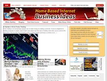 Tablet Screenshot of homebasedinternetbusinessideas.com